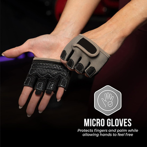 Premium Weightlifting Gloves <b>Half</b> Finger Anti <b>Slip</b> Gym Gloves with Wrist Wraps for Strength Training Bodybuilding Fitness Gloves - Product Image 2
