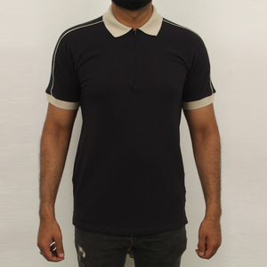 Pakistan Factory Direct Selling Top Arrival Men Quarter <b>Zip</b> <b>Polo</b> Stylish Look Custom Logo Printed Quarter <b>Zip</b> <b>Polo</b> T <b>Shirt</b> - Product Image 1