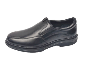Mocasines de Piel de Oveja Genuina para Hombre, Punta Redonda, Color Negro Sólido, para Oficina y Carrera Profesional, con Entresuela Acolchada de EVA y Suela de Goma - Product Image 4
