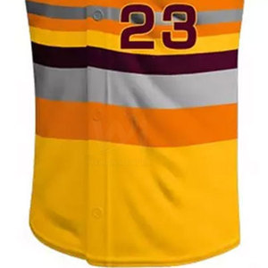 Uniforme de Béisbol Deportivo para Exteriores, 100% Poliéster, Alta Calidad, Ligero, con el Mejor Diseño - Product Image 5