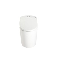 Toilette intelligente TREVI ALB-R14655 Produit coréen avec buse autonettoyante en acier inoxydable Aucun stockage d'eau requis