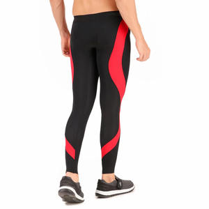 กางเกงเลกกิ้งกีฬาผู้ชายแบบสลิมฟิตสั่งทำขายส่ง ไร้ตะเข็บ แห้งเร็ว ระบายอากาศ ป้องกันแบคทีเรีย พร้อมเทคโนโลยีถ่ายเทความร้อนที่เอว - Product Image 3