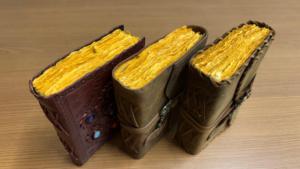 Vintage Leather Journal 5x7 Inch Deckle Edge Handmade Paper <b>Diary</b> Antique <b>Lock</b> Travel Writing Notebook Gift - Product Image 4