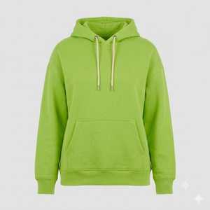 Sweat-shirt à capuche personnalisé de qualité supérieure, vert lime, respirant, en coton épais, streetwear, vêtements d'hiver - Product Image 1