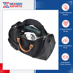 En stock, sac de voyage unisexe de haute qualité, imperméable, grande capacité, en cuir PU, tendance - Product Image 5