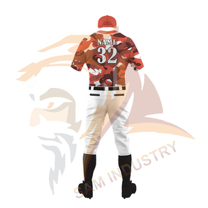 Maillots de sport en polyester respirant avec logo personnalisé, uniformes de baseball boutonnés, uniformes de baseball grande taille - Product Image 3