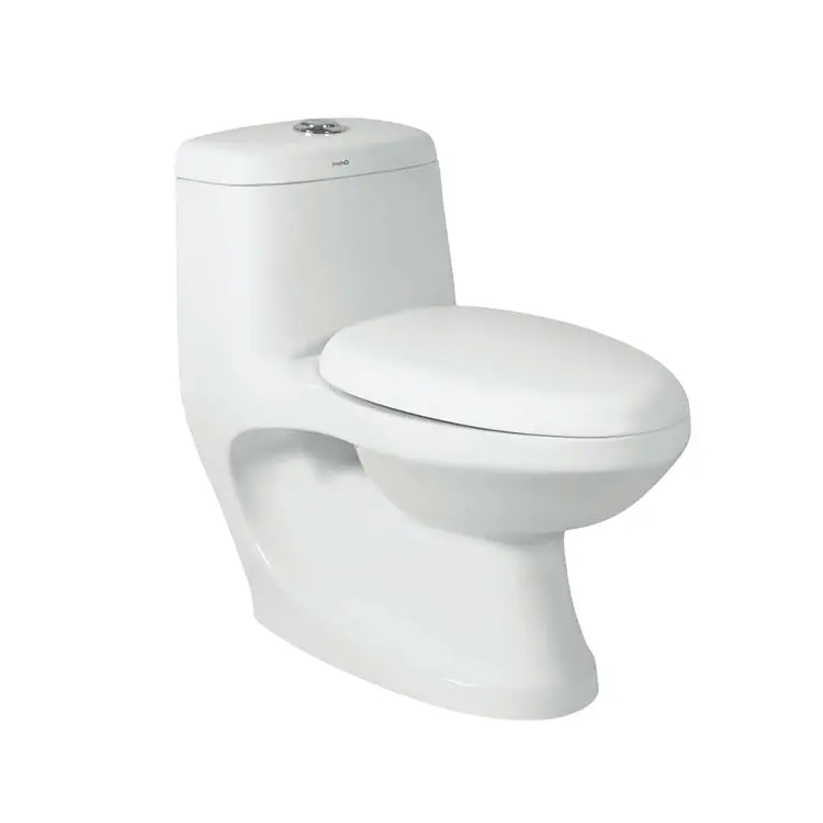 Highest Quality Wholesale Price Sanitary Ware Luxury White Ceramic Floor Mounted WC Toilet Seat One Piece Water Closet Toilet