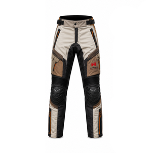 Pantalon de moto pour homme en Cordura respirant, imperméable, avec protections amovibles pour la moto - Product Image 1