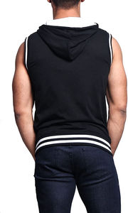 Vêtements de sport décontractés pour hommes, vêtements de sport respirants, sans manches, à capuche, pour un style de vie actif - Product Image 6