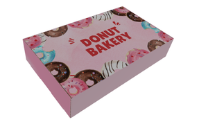 TH Custom Eco-Friendly CBB-0146 Folding Paper Box Corrugated Board with UV Coating for Donut Gift Packing and Logo <b>Printing</b> - Product Image 2