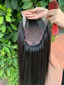 Genius Weft Frontal peluca cruda textura recta vietnamita 100% Peluca de cabello humano SHIP UPS por Cloudyhair proveedor de colección al por mayor - Product Image 4