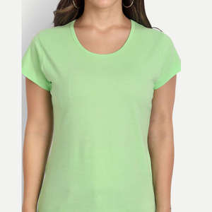 Silk/Cotton Cute Women's <b>Slim</b> Fit T-Shirt with Logo High Street Summer Mandarin Collar Big and Tall Shirts - Product Image 4