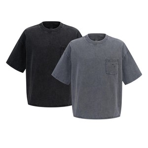 T-shirt en coton vintage surdimensionné pour homme, coupe ample, respirant, doux, confortable, décontracté, pour le streetwear - Product Image 4
