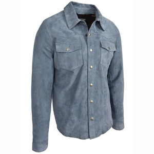 <b>Men's</b> Winter Quilted <b>Suede</b> Leather <b>Jacket</b> Breathable Zipper Full Sleeve High Quality Hot Selling Best Price - Product Image 2