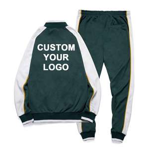 Ensemble de survêtement unisexe LAYENNE pour l'hiver, jogging streetwear, veste et pantalon deux pièces avec logo brodé personnalisé, polaire respirant - Product Image 4