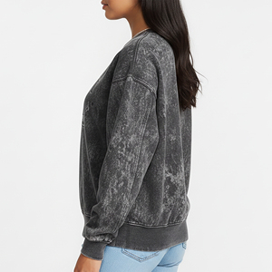 Sudadera con Capucha para Mujer, Tendencia Actual, 100% Algodón, Impresión Personalizada, Logotipo Bordado en la Parte Delantera, Transpirable, Ecológica, Estilo Hip Hop Invernal - Product Image 6
