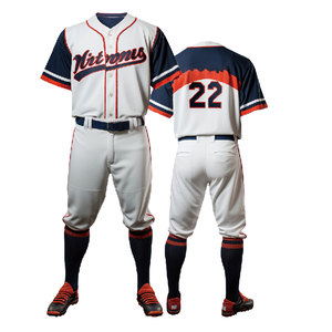 Fournisseur d'uniformes personnalisés de qualité professionnelle pour équipes de baseball, ensemble de maillots de baseball personnalisés avec pantalon assorti et logo d'équipe - Product Image 1