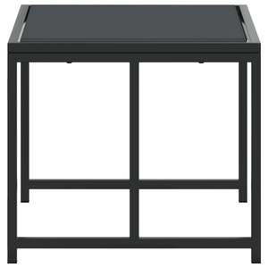 Set di 4 Sedie da Giardino in Tessuto Textilene Nero con Struttura in Acciaio Verniciato a Polvere, Eleganti Sedute per Esterni - Product Image 6