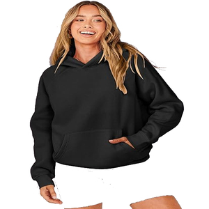 Sudadera con Capucha de Felpa de Poliéster/Algodón Ecológica Premium para Mujer, Tejida, de Manga Larga, Largo Regular, para Invierno, Impermeable - Product Image 1
