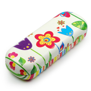 กล่องใส่แว่นตาทรงสี่เหลี่ยมแข็งลายดอกไม้ - Product Image 3