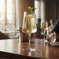 [Holar] Verres à vin en plastique côtelés incassables de 20 oz, fabriqués à Taïwan, pour fêtes, mariages, anniversaires