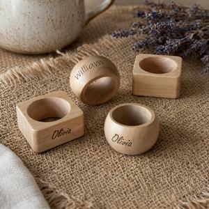 Modernos Porta Servilletas de Madera Hechos a Mano, Accesorios Decorativos para Mesa de Comedor y Decoración de Restaurantes - Product Image 4