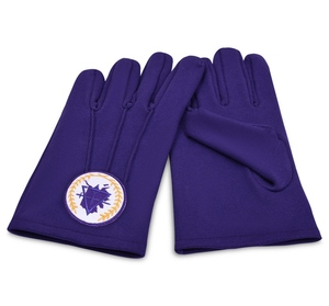 Gants en coton brodés maçonniques de luxe, motif carte de l'Alaska, couleurs et logo personnalisables, gants d'uniforme formels durables pour usage sportif - Product Image 3
