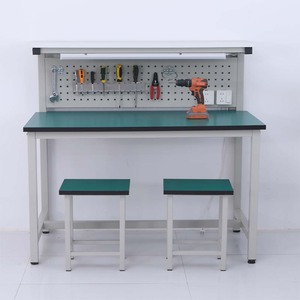 Table de travail multifonctionnelle pour laboratoire commercial, en alliage PVC, avec tiroir, panneau suspendu, pour inspection et réparation, utilisation en salle blanche - Product Image 1
