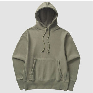Sweat-shirt unisexe à capuche en molleton de coton épais, coupe classique, couleur unie, décontracté, avec poche avant, pour l'hiver - Product Image 6