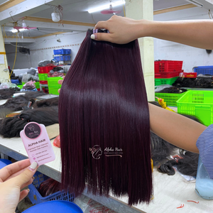 Producto superior Suave Envío mundial Sedoso Más barato Hueso Cabello liso Pelucas de cabello vietnamita Extensiones de cabello humano Genius Weft - Product Image 3