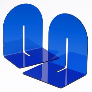 Luxury Acrylic Bookend Holder For Modern Home Decoration And Stylish Bookshelf Organization Solution - Product Image 3