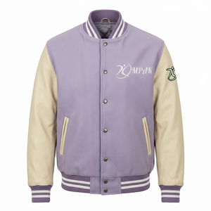 Manches en cuir brodées pour lycée, style américain, unisexe, vente en gros de vêtements - Product Image 1