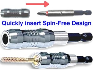 ที่ยึดดอกสว่านแม่เหล็กแบบเปลี่ยนเร็วขนาด 1/4 นิ้วสำหรับงานผนังยิปซัม - Product Image 5