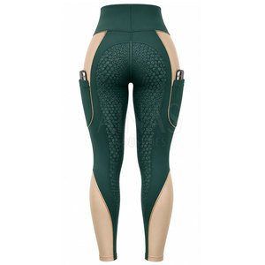 Leggings d'équitation pour femmes, légers, en spandex, avec taille haute, grip en tissu et poche sécurisée pour téléphone - Product Image 2