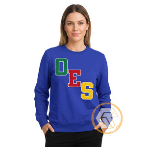 Sudadera Personalizada de Algodón con Bordado de Estrella Oriental para Mujer, de Alta Calidad, Ecológica, para Invierno, Ropa Griega - Product Image 1