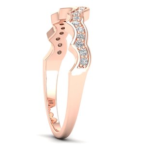 Bague éternité REYES en argent sterling 925 artisanal, certifiée GRA, avec moissanite, pour femme, prix abordable, bijoux fins - Product Image 3