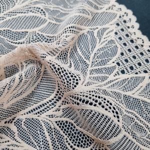 Bande de dentelle élastique personnalisée en nylon et élasthanne, motif floral, couleur personnalisable, légère, extensible, 20 cm, tricotée chaîne, pour lingerie - Product Image 5