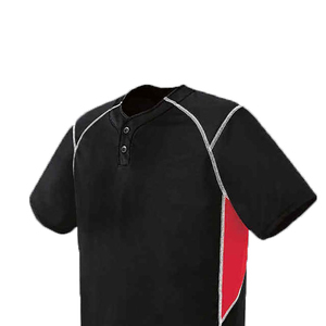 ชุดยูนิฟอร์มซอฟต์บอล เสื้อเบสบอลสีดำแดง กางเกงสีขาว - Product Image 6