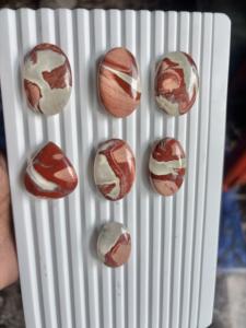 Pierre précieuse en jaspe arc-en-ciel de haute qualité naturelle, cabochon, pierre précieuse en vrac pour la guérison, l'artisanat, la décoration de la maison, pierre précieuse en jaspe - Product Image 2