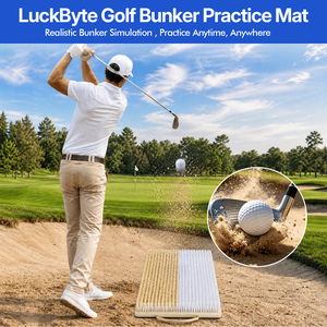 Tappetino Portatile per Pratica Golf con Trappola per Sabbia Profonda e Superficiale per Allenamento Indoor e Outdoor per Principianti (FBA W) - Product Image 4