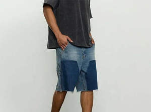 High Quality Raw Denim <b>Jeans</b> <b>Shorts</b> Casual Streetwear <b>Men</b> Washed Denim <b>Shorts</b> Regular Fit <b>Jeans</b> <b>Shorts</b> OEM Service - Product Image 4