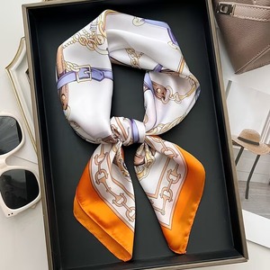 ผ้าพันคอไหมดีไซน์หรูหรา ผ้าพันคอไหมสำหรับผม ขายส่งผ้าโพกศีรษะ - Product Image 2