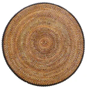 Hot Item New Design Natural Rattan Placemat For Kitchen Or Dining Table Party Handwoven Handmade From Vietnam