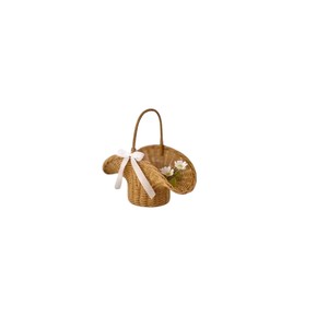 Direct Export Woven Rattan Xmas Dachshund Dog Tree Ornament with rattan present and <b>gift</b> Eco Friendly Festive Decor Accessories - Product Image 4
