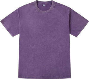 เสื้อยืดทรงวินเทจ คอตตอน 100% สำหรับผู้ชาย แบบย้อมสีเอซิด แขนสั้น แห้งเร็ว ระบายอากาศได้ดี ปรับแต่งได้ตามต้องการ - Product Image 1