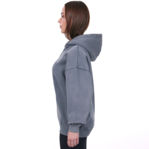 Sudadera con capucha extragrande con cremallera para mujer, estilo streetwear personalizado 2026, transpirable, de manga larga, con patrón liso - Product Image 2