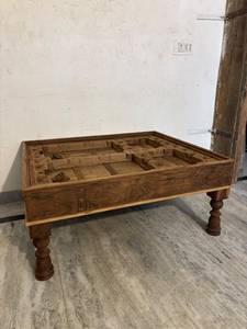 Modern Luxury Vintage Solid Wood <b>Coffee</b> <b>Table</b> <b>Tiles</b> Design Adjustable Height Custom Farmhouse Paradise Handicrafts Fast - Product Image 2