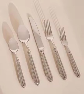 Luxury Dining Metal Cutlery Set Stainless Steel <b>Spoon</b> Fork Knife Flatware Collection Elegant <b>Table</b> for Home Hotel Restaurant Use - Product Image 4