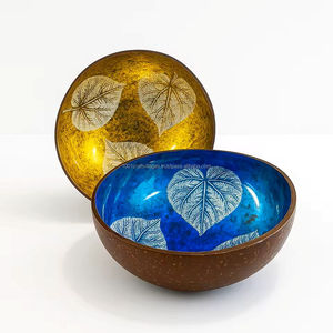 Elegant Lacquer Colorful Coconut Bowl Wholesale Ideal for Creating Unique Gift Sets and Sustainable Designs From Vietnam - Product Image 1