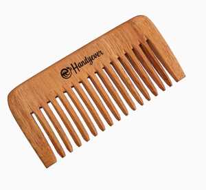 Peigne à barbe classique en bois naturel de qualité supérieure, fabriqué en Inde, avec fonction peigne à poux, pour l'entretien de la barbe et l'usage domestique, artisanat naturel - Product Image 4